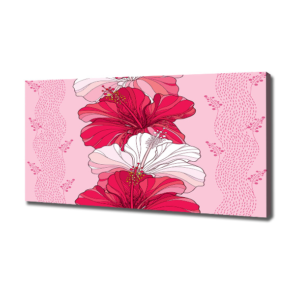 Wandbild Hawaiianische Blumen