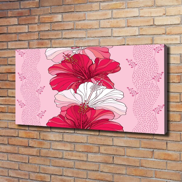 Wandbild Hawaiianische Blumen