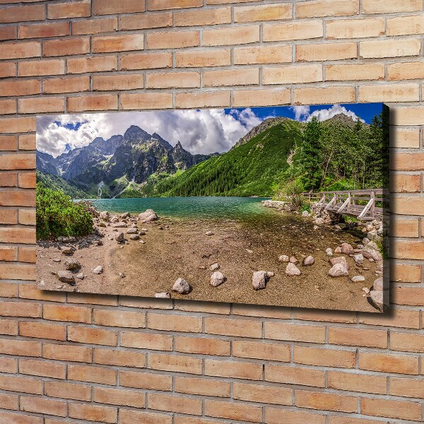 Bild auf leinwand See in den Bergen