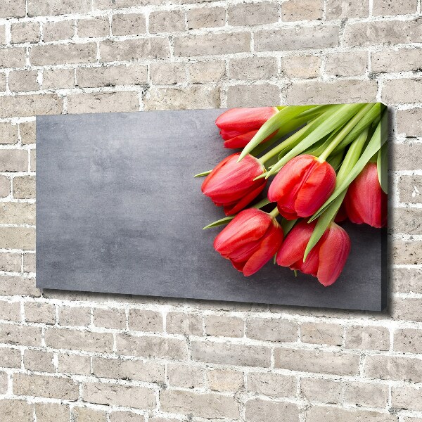 Bild auf leinwand Rote Tulpen
