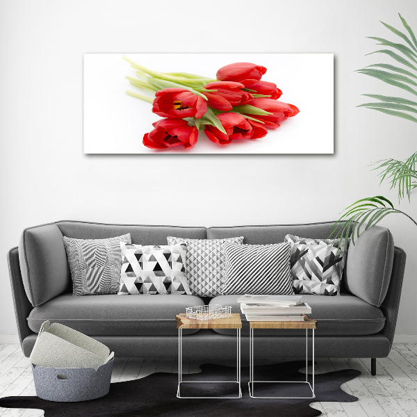 Wandbild Rote Tulpen