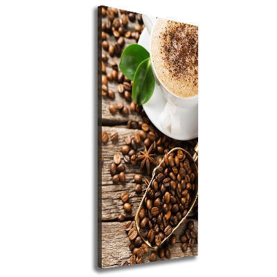 Foto leinwand vertikales Kaffee