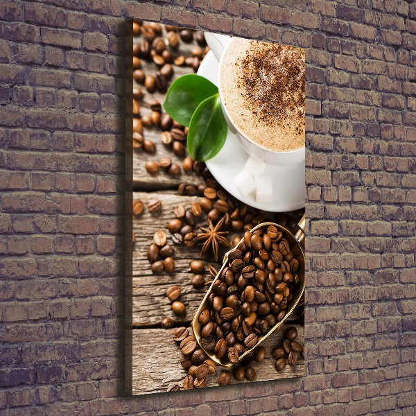 Foto leinwand vertikales Kaffee