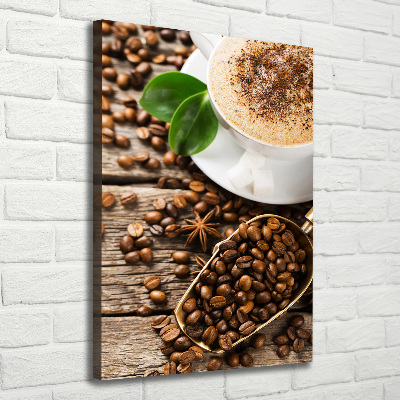 Foto leinwand vertikales Kaffee