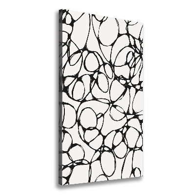 Foto leinwand vertikales Chaotische Kreise