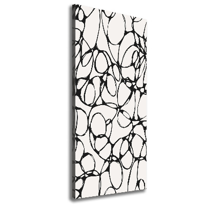 Foto leinwand vertikales Chaotische Kreise