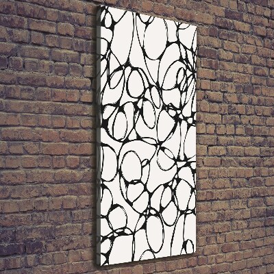 Foto leinwand vertikales Chaotische Kreise