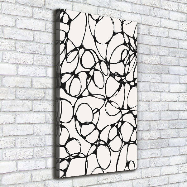 Foto leinwand vertikales Chaotische Kreise