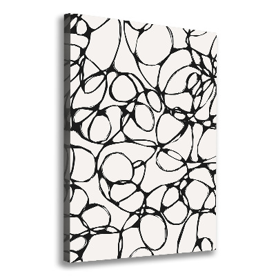 Foto leinwand vertikales Chaotische Kreise