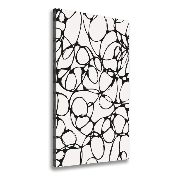 Foto leinwand vertikales Chaotische Kreise