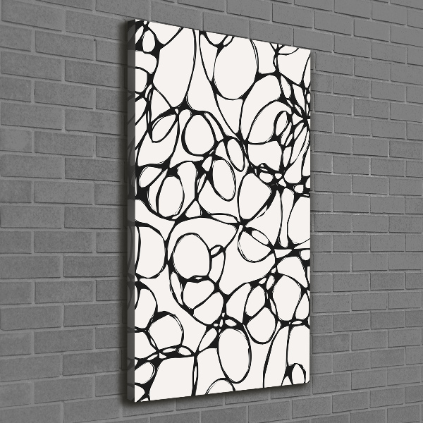 Foto leinwand vertikales Chaotische Kreise