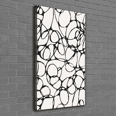 Foto leinwand vertikales Chaotische Kreise