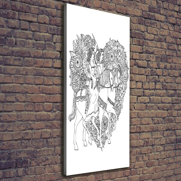 Foto auf leinwand vertikales Frau und Mann