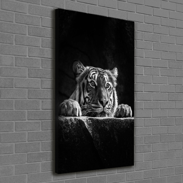Foto leinwand vertikales Tiger
