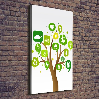 Foto auf leinwand vertikales Ökologischer Baum