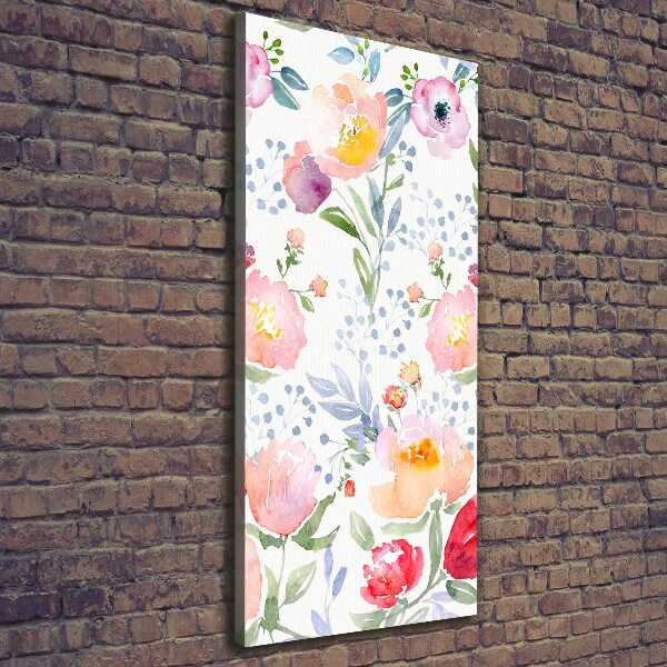 Foto auf leinwand vertikales Mohnblumen