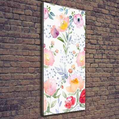 Foto auf leinwand vertikales Mohnblumen