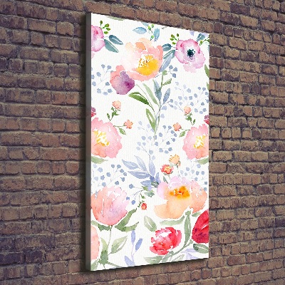 Foto auf leinwand vertikales Mohnblumen