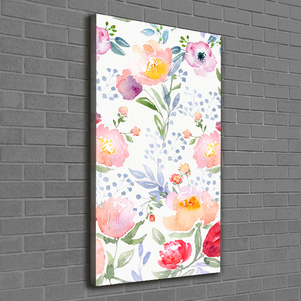 Foto auf leinwand vertikales Mohnblumen