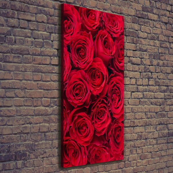 Wandbild vertikales Rote Rose
