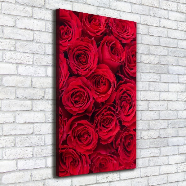 Wandbild vertikales Rote Rose