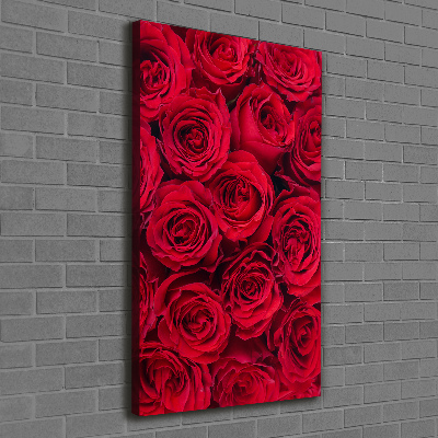 Wandbild vertikales Rote Rose