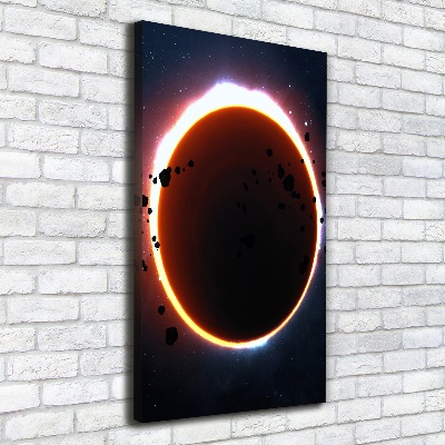 Foto leinwand vertikales Sonnenfinsternis