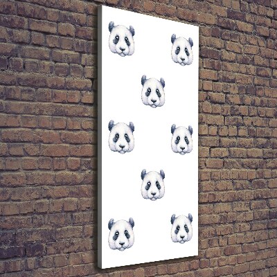 Foto auf leinwand vertikales Pandas