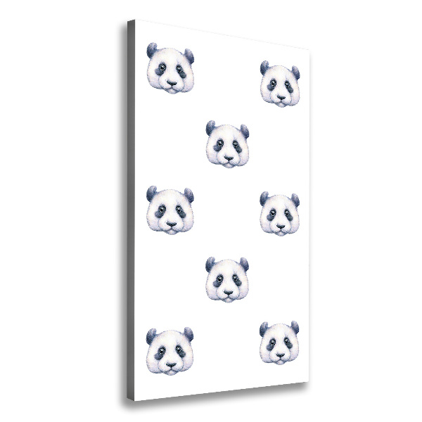 Foto auf leinwand vertikales Pandas