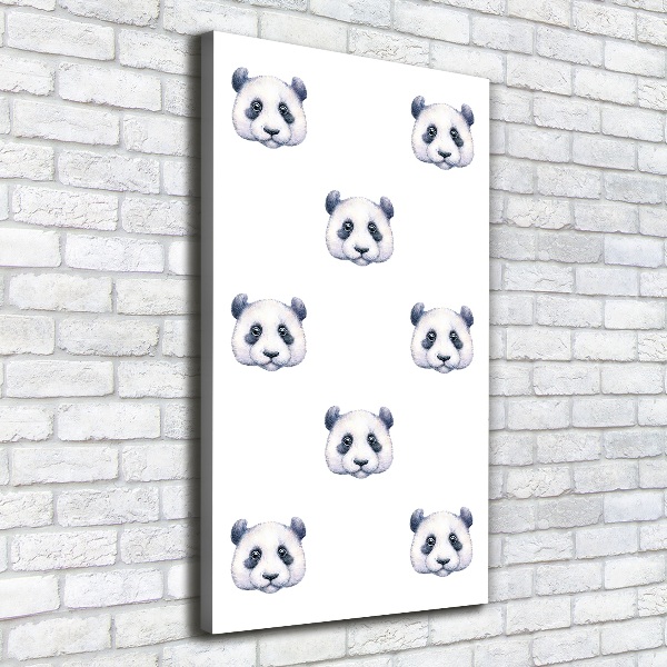 Foto auf leinwand vertikales Pandas