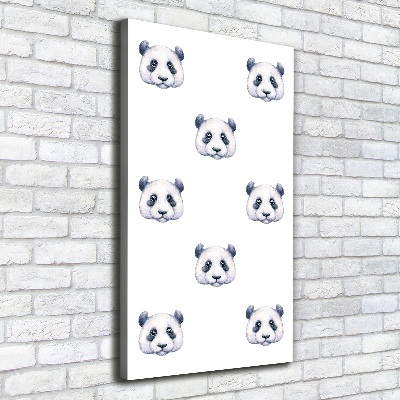 Foto auf leinwand vertikales Pandas