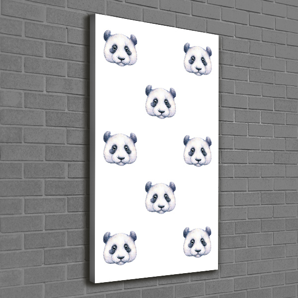 Foto auf leinwand vertikales Pandas