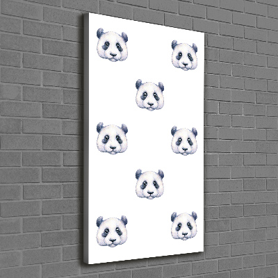 Foto auf leinwand vertikales Pandas