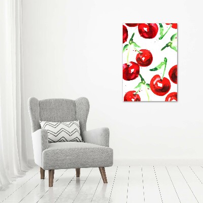 Foto leinwand vertikales Kirschen