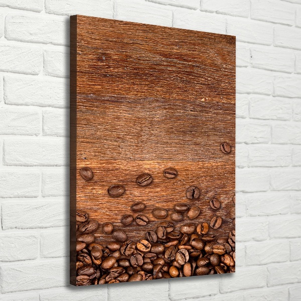 Wandbild vertikales Kaffeebohnen