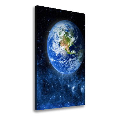 Wandbild vertikales Globus