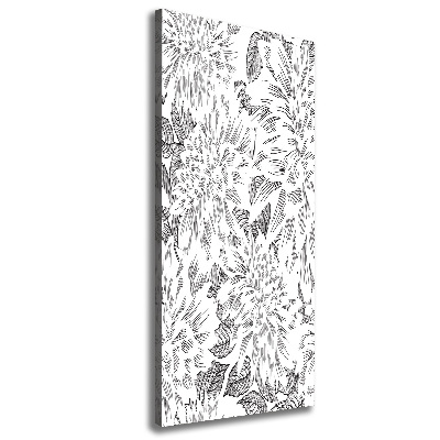 Wandbild vertikales Pfingstrosen