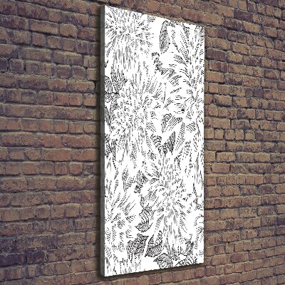 Wandbild vertikales Pfingstrosen