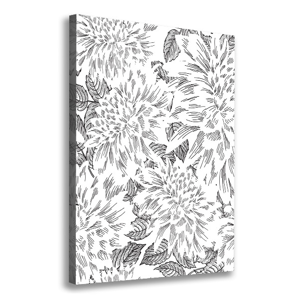 Wandbild vertikales Pfingstrosen