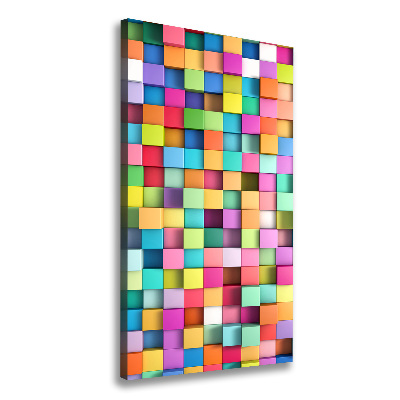 Foto leinwand vertikales Abstraktionsquadrate