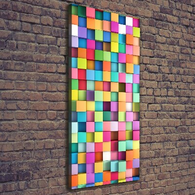 Foto leinwand vertikales Abstraktionsquadrate