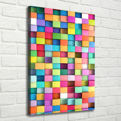 Foto leinwand vertikales Abstraktionsquadrate