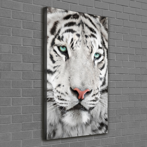 Foto leinwand vertikales Weißer Tiger