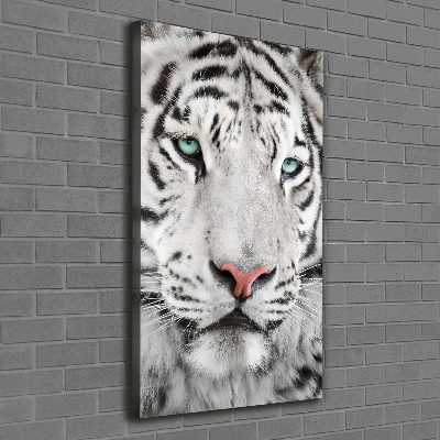 Foto leinwand vertikales Weißer Tiger
