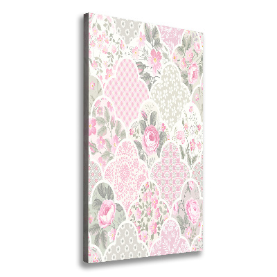 Foto leinwand vertikales Rosen