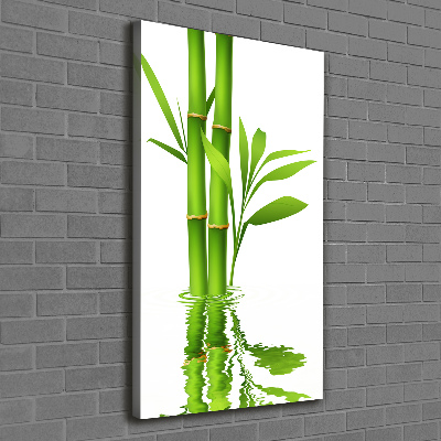 Wandbild vertikales Bambus