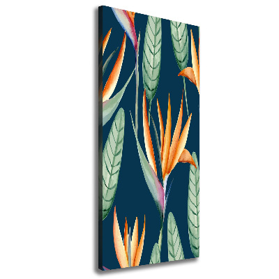 Foto leinwand vertikales Strelitzia reginae