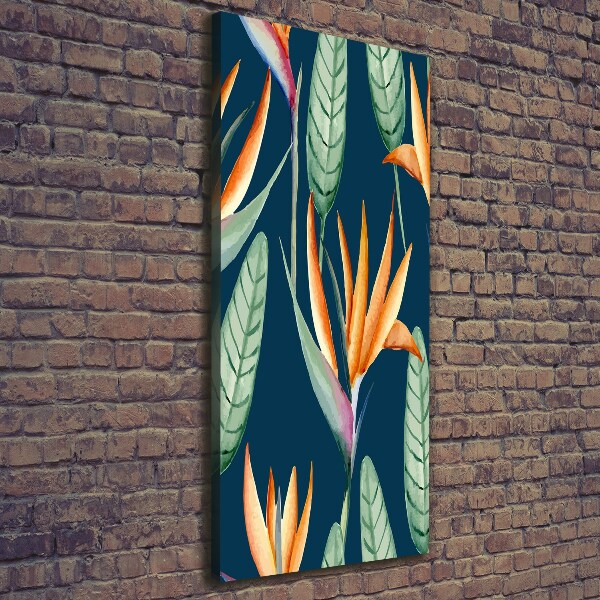 Foto leinwand vertikales Strelitzia reginae