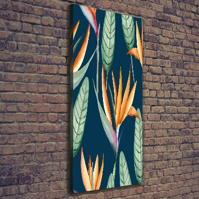 Foto leinwand vertikales Strelitzia reginae