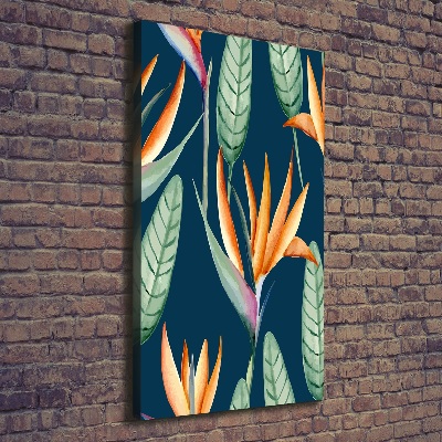 Foto leinwand vertikales Strelitzia reginae